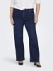 ONLY Carmakoma Jeans mit weitem Bein in Dark Blue Denim