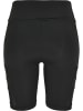 Urban Classics Urban Classics Damen Ladies High Waist Tech Mesh Cycle Shorts in black