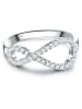 Trilani Ring Sterling Silber Zirkonia in silber