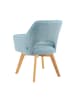 DUBI Möbel 2er-Set: Drehstuhl Mika-Mara in Hellblau - (B)60 x (H)87 x  (T)65 cm