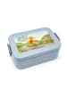 Mr. & Mrs. Panda Bento Box Fuchs Lieferung Pommes Design mit Spruch in Blau Pastell