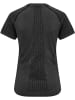 Hummel Hummel T-Shirt Hmlci Yoga Damen Schnelltrocknend Nahtlosen in BLACK MELANGE