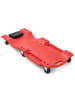 relaxdays Rollbrett Werkstatt in Rot - (B)48 x (H)12 x (T)102 cm