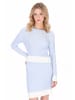 myMo Women Sweater in light blue white
