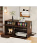 ABRIHOME Katzenkloschrank in Nussbaumfarbe - 100×45.5×67cm