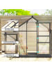 Outsunny Gewächshaus in Grau & Transparent 190L x 132B x 201H cm