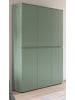 Inn.Furn Mehrzweckschrank grün 105 x 175 cm, Stauraumschrank 6-türig mit 18 Fächern