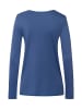 Hanro Pyjamaoberteil Loungy Nights in slate blue