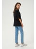 Kaffe Kurzarm-Bluse KAmona Loose fit in Black Deep