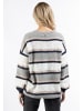 usha FESTIVAL Damen Oversize Strick Pullover in Blau Mehrfarbig