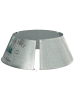 Beliani Weihnachtsbaumkragen ROVANIEMI in Silber - (W) 65 x (H) 25 x (L) 65 cm