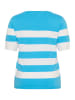 KAFFE curve Strickpullover KClizzy Regular fit in Aquarius / Chalk Wide Stripe