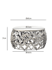 FineBuy Couchtisch in Silber / Marmor / 60x60x33