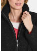 GOLDNER Teddyjacke Stilvolle Kurzjacke mit Stehkragen in schwarz