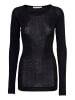 Seamless Basic T-shirt Woolen Jade in Black