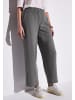 Street One 'Wide Leg Musselin Hose' Grau