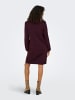 JDY Strickkleid in Maroon Banner