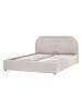 Beliani Doppelbett QUILLIEN in Beige/Grau - (W) 152 x (H) 91 x (L) 217 cm