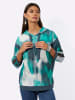 creation L Sweatshirt in salbei-dunkelblau-bedruckt