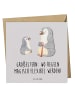 Mr. & Mrs. Panda Grußkarte Großeltern Magie mit Spruch in Grau Pastell