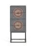 Giner y Colomer Kommode aus Mangoholz mit Metallbeinen in Gray