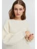 PULZ Jeans Strickpullover PZIRIS Boatneck Pullover 50206779 in Weiß