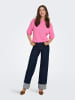 JDY Gestricktes T-Shirt in Super Pink