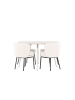 ebuy24 Essgruppe Plaza (5-teilig) Beige 120 x 120 cm