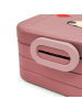 Mr. & Mrs. Panda MEPAL Bentobox Pinguin Luftballon Motiv mit Spruch in Rot Pastell