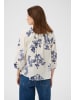 PART TWO Bluse langarm AlettaPW Lockere Passform in Blue Shadow Flower Print