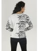 Aniston SELECTED Strickpullover in Offwhite-schwarz