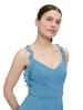 Vera Mont Abendkleid mit Volant in Shiny Bluestone