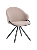 Beliani 2er-Set Esszimmerstuhl MYSTIC in Beige/Schwarz