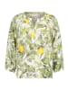 CARTOON Casual-Bluse mit Knopfleiste in Cream/Green