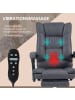 Vinsetto Massage-Bürostuhl-64L x 70B x 110-118H cm-Dunkelgrau