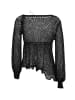 caissa Damen Strickpullover in Schwarz
