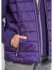 GOLDNER Sportive Steppjacke mit Kapuze in lila