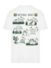 F4NT4STIC Oversize T-Shirt US National Parks Montage in weiß