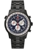 Swiss Alpine Military by Grovana Chronograph Chrongraph Schwarz in schwarz