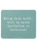 Mr. & Mrs. Panda Mauspad Spruch Neue Sportart versuchen mit Spruch in Meeresbrise