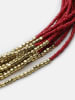 IZIA Halskette in Rot Gold Mehrfarbig