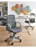 Beliani Bürostuhl SENTA in Grau/Blau - (W) 61 x (H) 97 x (L) 65 cm