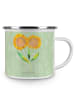 Mr. & Mrs. Panda becher emaille Blume Sonnenblume ohne Spruch in Blattgrün
