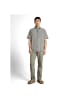Tom Tailor Halbarmhemd in faded leaf green chambray