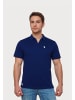 U.S. Polo Assn. Poloshirt 'Knopflos' in dunkelblau