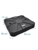 relaxdays Sonnenschirmständer in Schwarz - (B)85 x (H)17 x (T)85 cm