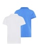 Kidsworld Poloshirt in weiß + blau