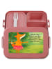 Mr. & Mrs. Panda MEPAL Bentobox Fuchs Ballerina Design mit Spruch in Rot Pastell