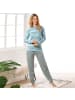 REDBEST Single-Jersey Schlafanzug in blau/grau