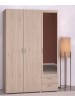 58 aufm Kessel KLEIDERSCHRANK 3-trg. mit Spiegel Parisot Daily 14 Dekor Eiche Jackson